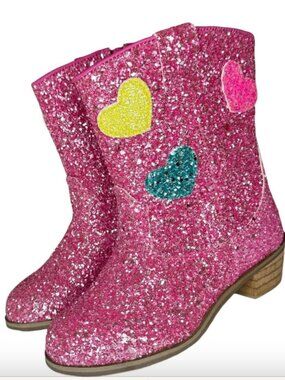 LOLA + THE BOYS Glitter Love Cowboy Boots